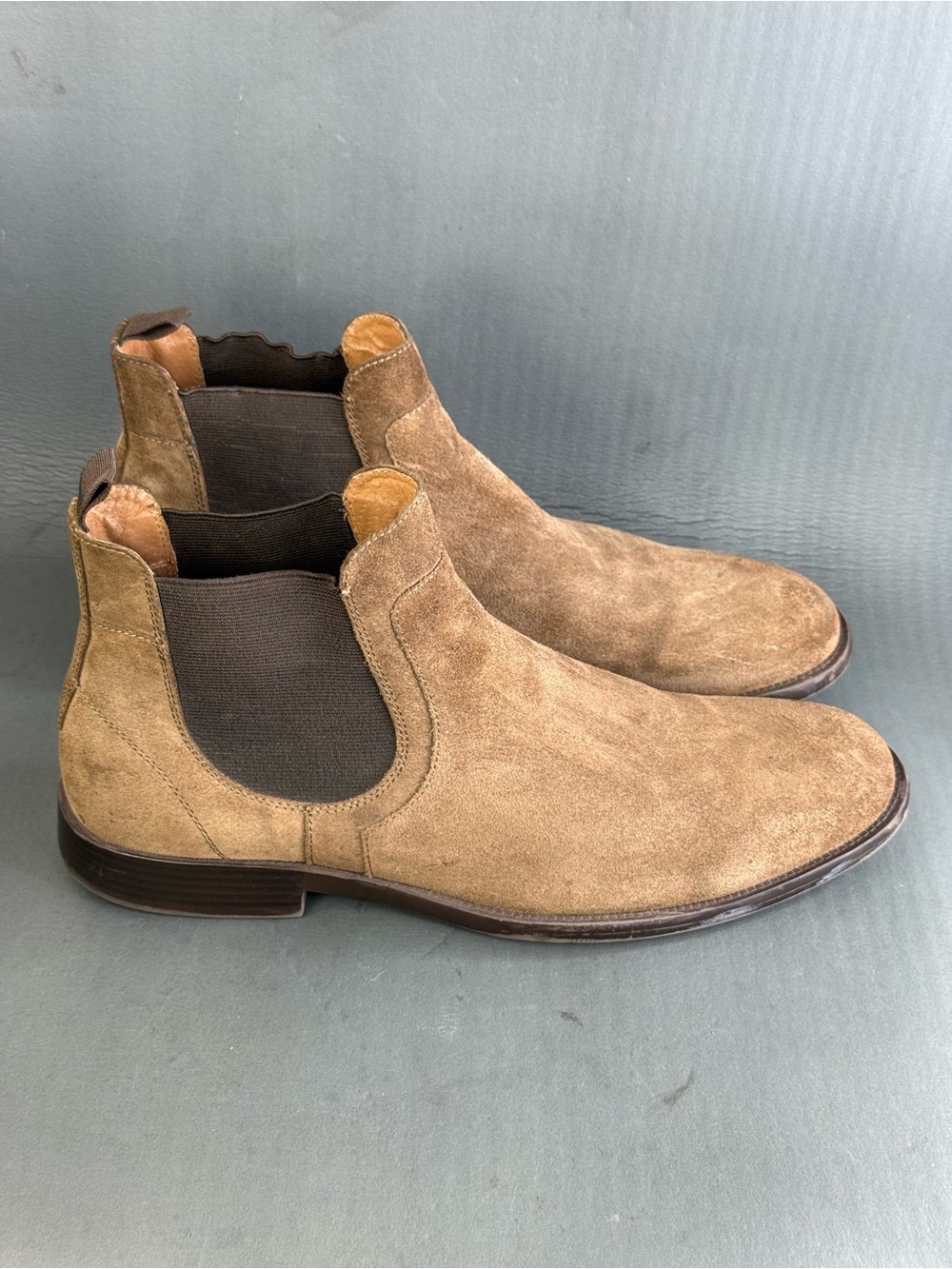 Johnston & Murphy brown suede Chelsea boots shoes men’s size 11.5